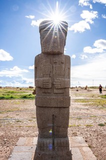 Ponce Monolith, Kalasasayao Temple Temple of the Standing Stones, Tiwanaku, Bolivia