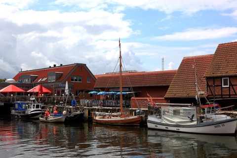 The Old Harbour in Wismar, Nordwestmecklenburg district, Mecklenburg-Vorpommern, Germany