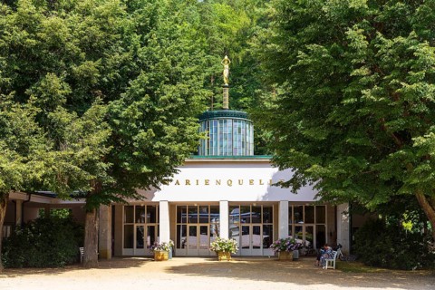 Exterior view of Marienquelle, Bad Elster, Vogtland, Saxony, Germany