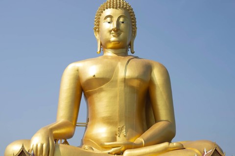 Thailand's largest Buddha statue (Luang Pho Yai: the statue depicts the Buddha in the so-called