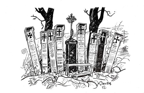 Death boards near Kötzting, wooden board on which the dead person is laid out until the burial and