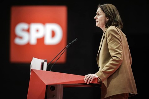 Katarina Barley, aufgenommen im Rahmen des Bundesparteitages der Sozialdemokratischen Partei