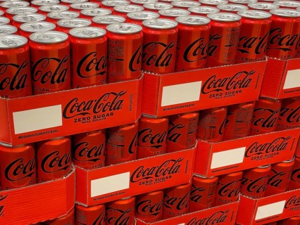 Coca-Cola Zero Sugar sugar-free fishing drink with added sweetener, possibly affected by sugar tax,