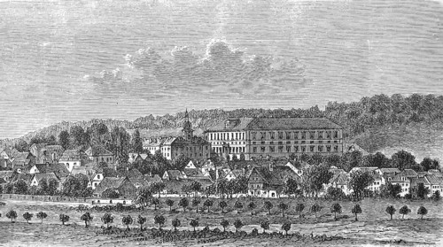 The castle in Reichstadt, Zakupy in the small north Bohemian town of Zakupy in the Okres Ceska Lípa