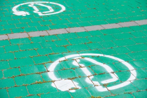 Charging station for electric cars in Tarragona, Spain