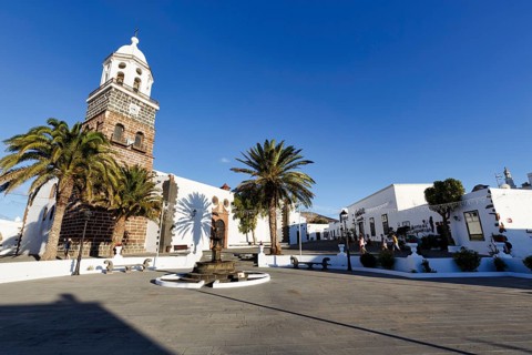 Church of Nuestra Senora de Guadalupe, Plaza de la Constitucion, town centre, Teguise, Lanzarote,