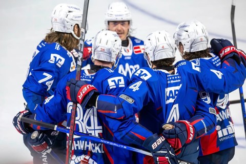DEL, German Ice Hockey League 2024/25 season, matchday 44: Adler Mannheim v ERC Ingolstadt***Cheers