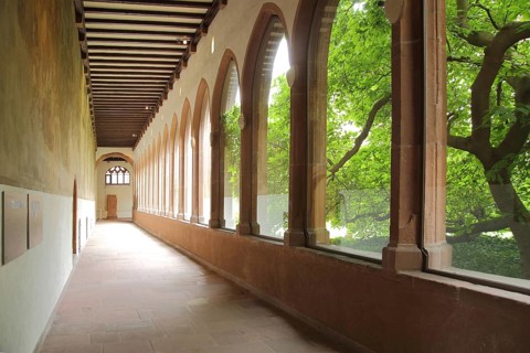 Cloister of the late Gothic Carmelite monastery, archways, city archive, Department of City