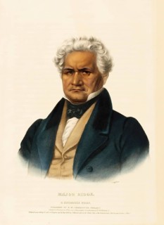 Major Ridge. A Cherokee Chief (1838), Native American, Historical Indian Tribes of North America,
