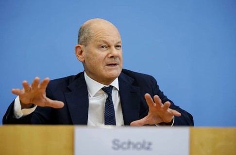 Olaf Scholz (SPD), Federal Chancellor, presents the 2025 budget at the BPK. Berlin, 05.07.2024.