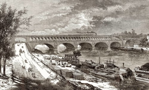 La porte du Point-du-Jour, Paris, Frankreich, 19. Jahrhundert