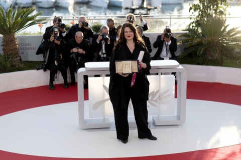 Cannes, France - 24.5.2024: Mascha Schilinski, winner of the Jury Prize for the film Sound of