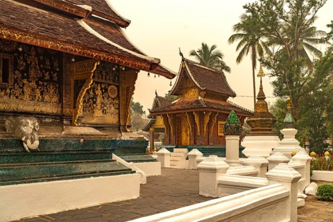 The Buddhist temple Wat Xieng Thong in Luang Prabang, Laos