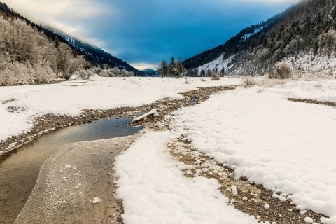 Rissbach creek in the Eng valley, Karwendel mountains, Austria