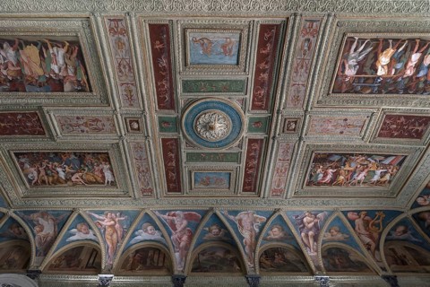 Ceiling fresco in the Villa del Principe, Palazzo di Andrea Doria, Piazza dei Principe, Genoa.