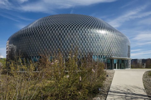 Novartis Pavilion, architecture firm AMDL CIRCLE and architect Michele De Lucchi, Novartis Campus,