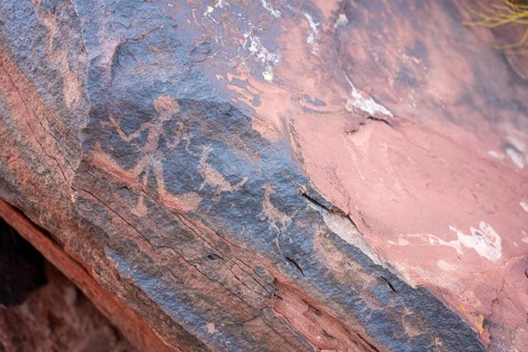Indigenous paintings, Talampaya National Park, La Rioja Province, Argentina