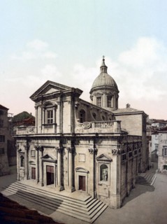 Ragusa, Dubrovnik Cathedral, Croatia, c. 1890, Historical, digitally restored reproduction from a