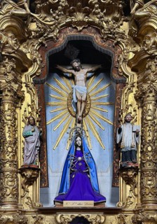 Our Lady of Sorrows, Sacred Work of Art in the Igreja de São João Novo, Catholic Church, Old Town,