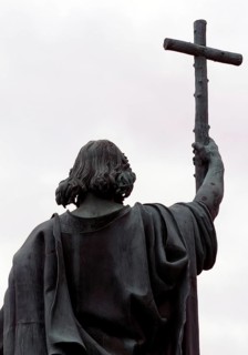 The Boniface monument by Johann Werner Henschel, the bronze sculpture depicting the Apostle of the