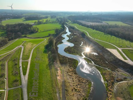 Castrop-Rauxel, Ruhr region, North Rhine-Westphalia, Germany - Restored Emscher, EMSCHERLAND