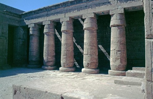 Great Hall of Columns, Medinet Habu, Thebes-West, Luxor, Nile Valley, Egypt, September 1989,
