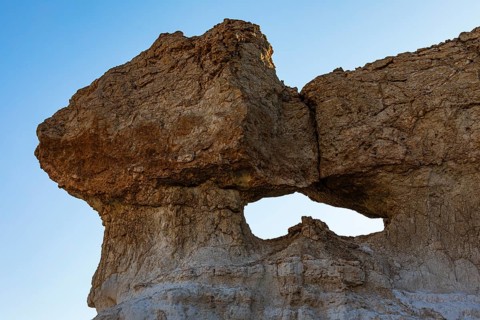 Rockfall in the Huqf stone desert, Arabian Peninsula, Sultanate of Oman