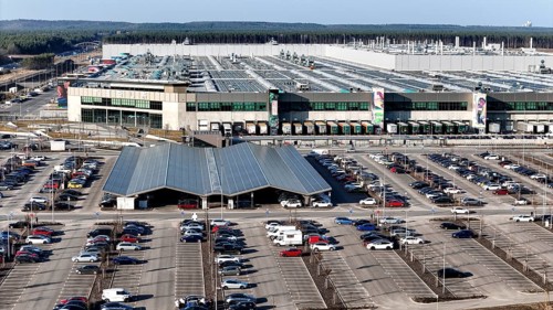 Tesla Gigafactory, Grünheide, 07.03.2025, Grünheide, Brandenburg, Germany