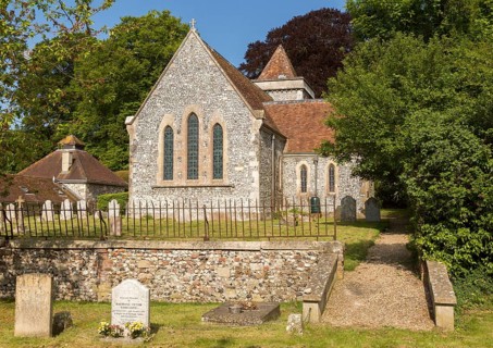 Village parish church of Saint Michael, Wilsford cum Lake, Wiltshire, England, UK