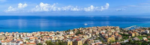 Panorama of Tropea, Tyrrhenian Sea, Calabria, Italy