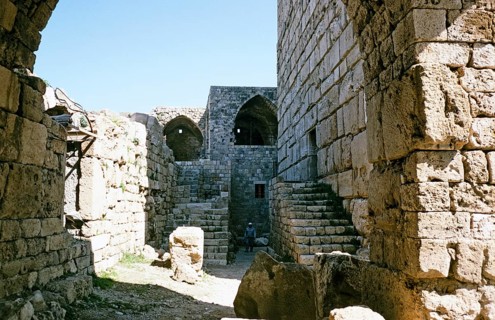 Historic crusader castle, Byblos, Lebanon 1998