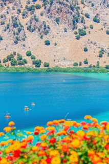 Lake Kournas, Georgioupolis, Chania, Crete, Greek Islands, Greece