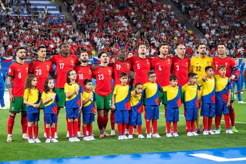LEIPZIG, GERMANY - JUNE 18, 2024: Euro 2024 Groupe F match Portugal vs Czechia 2:1. Team of