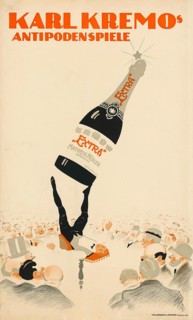 Advertising poster, beverage advertisement, advertising poster by Franz Christophe from 1905