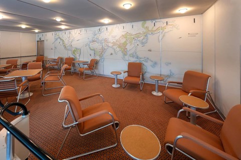 Replica of the saloon in the Zeppelin LZ 129 Hindenburg, Lake Constance Air and Space Museum,