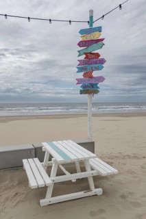 Dreary atmosphere in bad weather on the beach in Noordwijk aan Zee, Noordwijk, South Holland,