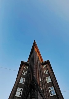 Chilehaus, view to the Ostspitze, Kontorhausviertel, UNESCO World Heritage Site, Hamburg, Germany