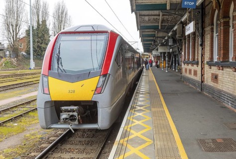 British Rail Class 755 bi-mode multiple unit Stadler FLIRT train operated by Greater Anglia,