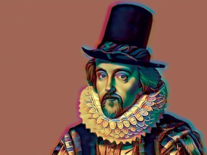 Portrait of Sir Francis Bacon, Baron Baco of Verulam, 1561 - 1626, English lawyer, statesman,