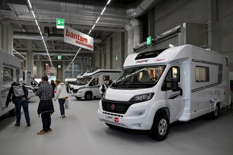 Motorhome exhibition stand