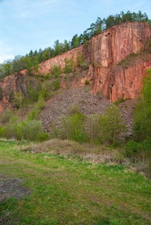 Germany, Greiz, Hüttchenbergbrüche, Thuringia, Wünschendorf, geology, geotope, high size, portrait,