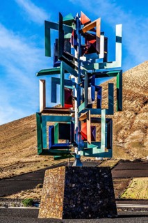 Sculpture as a game of willy-nilly, Fundacion Cesar Manrique, Lanzarote, Canary Islands, Spain