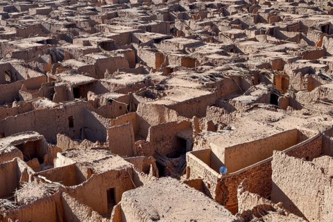 View over the historic old town of AlUla, Medina Province, Saudi Arabia, Arabian Peninsula