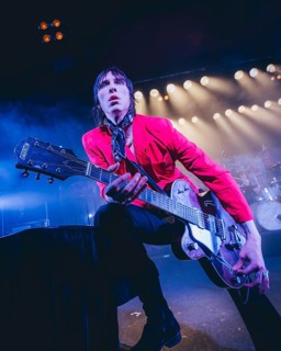 Sebastian Danzig, guitarist of Palaye Royale live on Death Or Glory EU/UK Tour 2024 at Astra