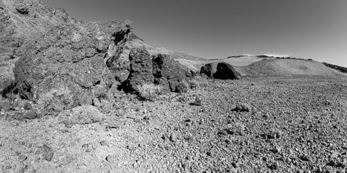 Rock formations, volcanic landscape in El Teide National Park, World Heritage Site, Tenerife,