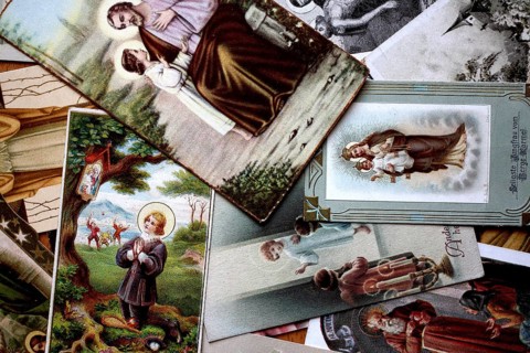 Various pictures of saints of the Catholic Church, Germany, around 1900, historical, digital