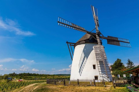 Windmill Retz, located in Lower Austria. The windmill is one of the last two operational windmills