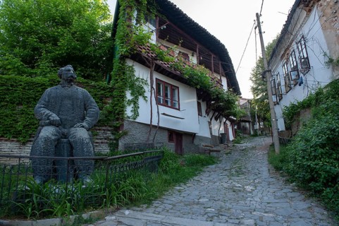 Veliko Tarnovo, Bulgaria. May 3rd 2018 The unique architecture of the Bulgarian town of Veliko