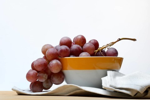 Red grape vine (Vitis vinifera) in skin