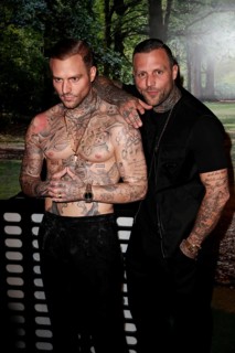 Kontra K bourgeois Maximilian Tibor Albert Diehn, Berlin rapper with his wax figure - Unveiling of